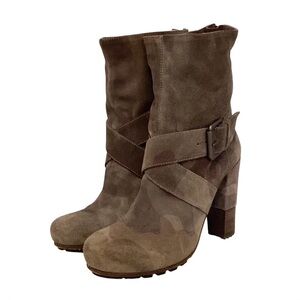 Vic Matie 7 (37) Camo Suede Leather Ankle Boots Women’s Italy Made Booties
